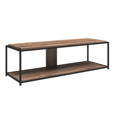 Dorel Quincy Tv-Stand In Weathered Oak