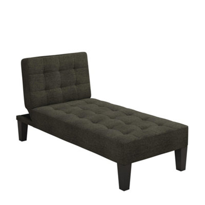 Dorel Adalynn Chaise Lounger In Linen Look Grey from B&Q