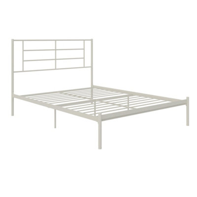 Dorel Home Jensen Metal Bed WhiteDouble from B&Q