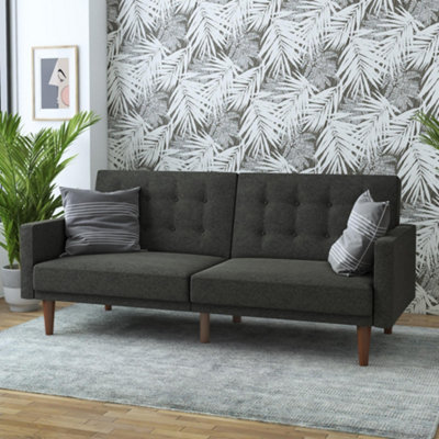 B&Q -  Home Wimberly Sofa Bed In Fabric  Grey