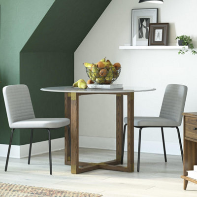 Dorel Corey Dining Chair In Linen 2Pk Grey