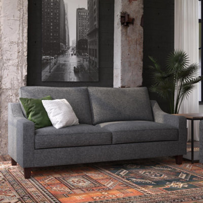 B&Q -  Home Luke 2-Seater Sofa In Fabric Grey