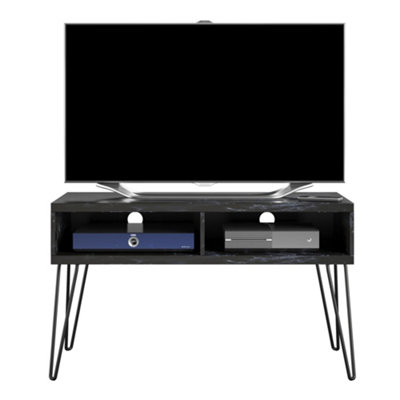 Novogratz Athena TV Stand - 42 Inch - Black Marble Black - Image 4
