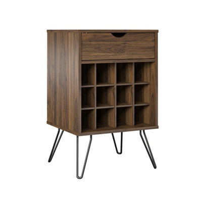 Novogratz Concord Beverage Storage Stand Walnut Look from B&Q