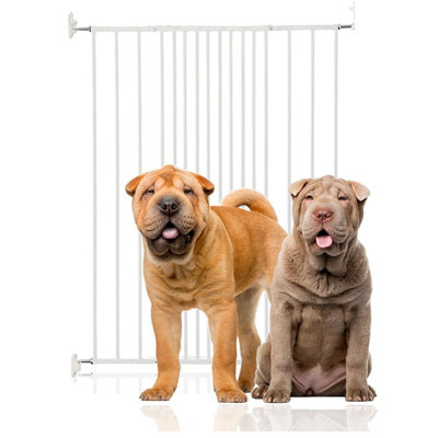 Bettacare Extra Tall Screw Fitted Pet Safety Gate, 62.5cm - 106.8cm, White, 103.5cm in Height, Dog Stair Gate, Safety Barrier for Puppy - Image 4