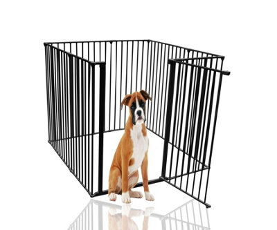 Bettacare Extra Tall Pet Pen118Cm X 118CmBlack105Cm HighDog Pen For PetsDogs And PuppiesEasy Installation from B&Q