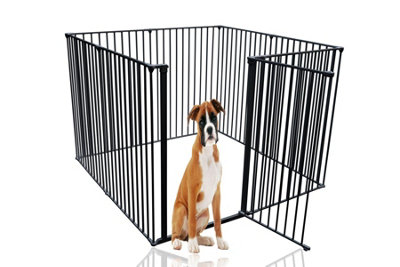 Bettacare Extra Tall Pet Pen144Cm X 144CmBlack105Cm HighDog Pen For PetsDogs And PuppiesEasy Installation from B&Q