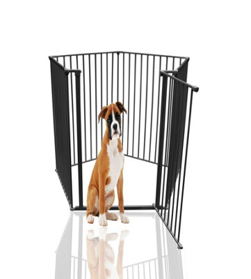 Bettacare Extra Tall Pet PenPentagonBlack105Cm High5 Panels1X72Cm Door Panel And 4X72Cm Side PanelsDog Pen For Pets from B&Q