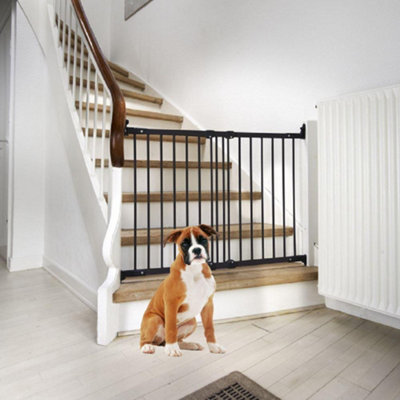Bettacare Black Diagonal Fit Multi Fit Dog Gate Range, - 105.5Cm, Stair Gate For Puppy, Safety Barrier For Pet 67Cm