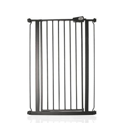 Bettacare Child And Pet Gate Narrow, 68.5Cm - 75Cm, Matt Extra Tall Gate 104Cm In Height, Narrow Pressure Fit Stair Gate Black