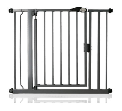 Bettacare Auto Close Pet Gate89.4Cm96.4CmSlate GreyPressure Fit Stair Gate For Dog & Puppy from B&Q