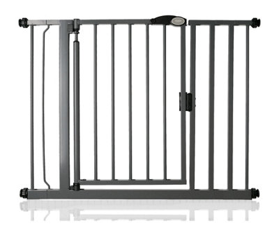 Bettacare Auto Close Pet Gate96.6Cm103.6CmSlate GreyPressure Fit Stair Gate For Dog & Puppy from B&Q