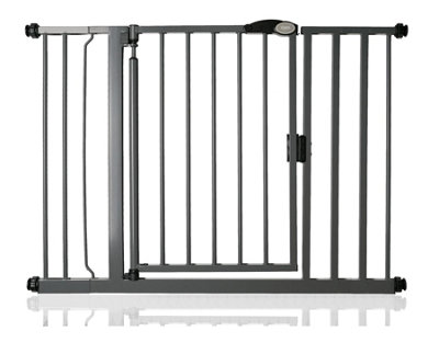Bettacare Auto Close Pet Gate103.8Cm110.8CmSlate GreyPressure Fit Stair Gate For Dog & Puppy from B&Q