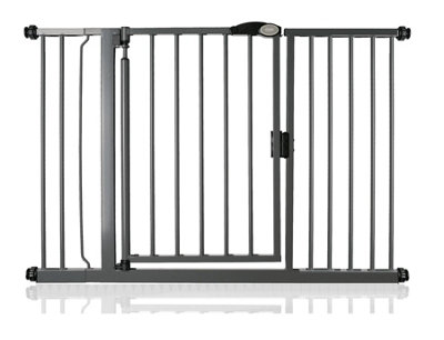 Bettacare Auto Close Pet Gate125.4Cm132.4CmSlate GreyPressure Fit Stair Gate For Dog & Puppy from B&Q