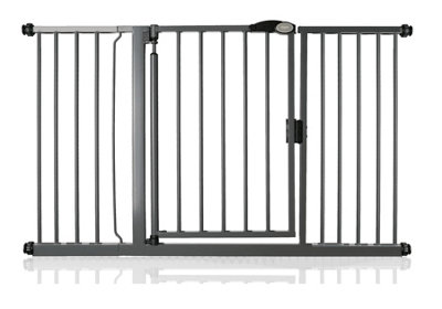 Bettacare Auto Close Pet Gate139.8Cm146.8CmSlate GreyPressure Fit Stair Gate For Dog & Puppy from B&Q
