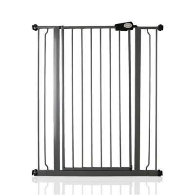Bettacare Child And Pet Gate87.9Cm95.5CmSlate GreyExtra Tall Gate 104Cm In HeightPressure Fit Stair Gate from B&Q