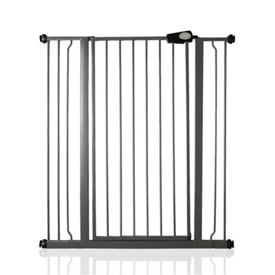 Bettacare Child And Pet Gate, 94.3Cm - 101.9Cm, Slate Extra Tall Gate 104Cm In Height, Pressure Fit Stair Gate Grey
