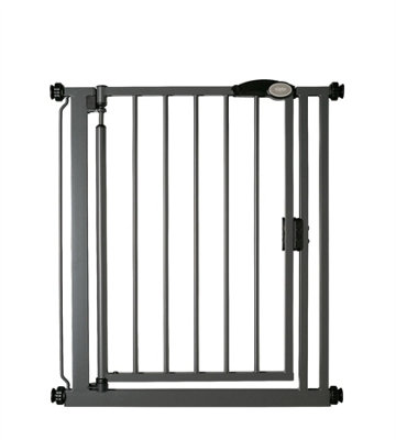  - Safetots Pressure Fit Self Closing Stair Gate75Cm82CmSlate GreyAuto Closing Baby GateSafety Barrier
