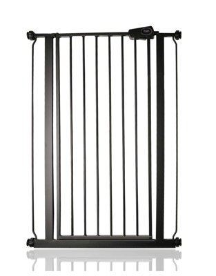 Safetots Grey Extra Tall Metal Safety Gate Pressure Fit, - 127.9Cm, Slate 104Cm In Height, Extra Tall Baby Gate 120.3Cm