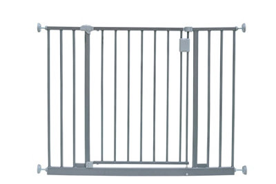 Safetots Extra Wide Hallway Gate97Cm103CmMatt Grey,pressure Fit Baby Gate For Hallways And Wide Spaces from B&Q