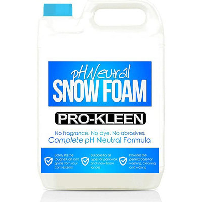 Pro-Kleen Ph Neutral Snow Foam Pre-Wash Car Shampoo 5L Large