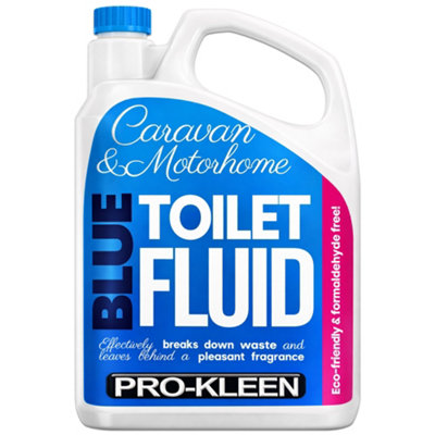 Pro-Kleen Blue Toilet Chemical Fluid Solution Cleaner 2L For Caravan And MotorhomesEco-FriendlyFormaldehyde Free from B&Q