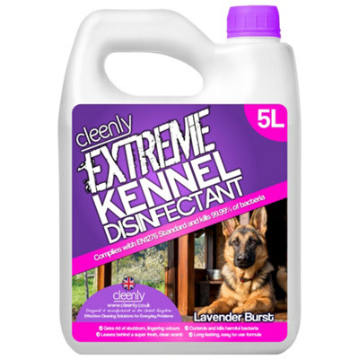Cleenly Extreme Kennel DisinfectantDeodoriserAnd Cleaner (5L)Lavender Fragrance from B&Q