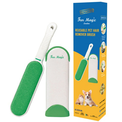 Fur Magic Pet Hair Remover Lint Brush With Self-Cleaning BaseReusable Fluff Remover For ClothesDouble-Sided Fur Cleaner For Do from B&Q