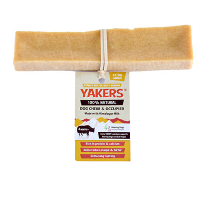 Yakers Himalayan Dog Chew BarsNatural Dog ChewsPeanut Butter & Banana Xl (Pack Of 5) from B&Q