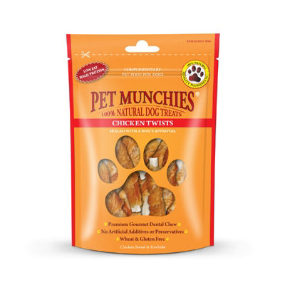 Pet Munchies Chicken Twist Treats3 X 80G from B&Q