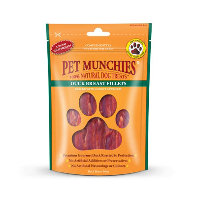 Pet Munchies Duck Breast Fillet Treats3 X 80G from B&Q