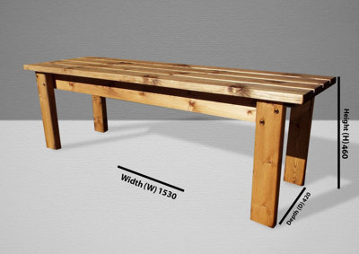 Charles Taylor Trading Charles Taylor Solid Wood Outdoor Solid Form from B&Q