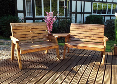 Charles Taylor Trading Charles Taylor Twin Bench Set (Angled) from B&Q