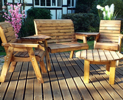 Charles Taylor Trading Charles Taylor Four Seater Multi Set With Round Table from B&Q