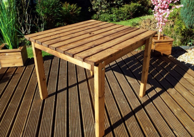 Charles Taylor Trading Charles Taylor Wooden Two Seater Table from B&Q