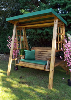 B&Q -  Dorset Two Seater Swing Green