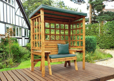 Charles Taylor Trading Charles Taylor Wentworth Two Seater Arbour Green from B&Q