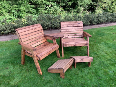 Charles Taylor Trading Charles Taylor Grand Twin Set Angled With Footstools from B&Q