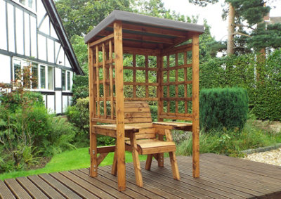 Charles Taylor Trading Charles Taylor Wentworth Single Arbour Grey from B&Q