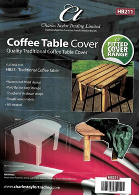 B&Q -  Traditional Coffee Table Outdoor Furniture Fitted Cover Green