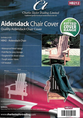 B&Q -  Deluxe Aidendack Chair Outdoor Furniture Fitted Cover Green