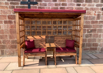 Charles Taylor Trading Charles Taylor Grand Henley Twin Arbour Burgundy from B&Q