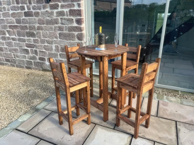 Charles Taylor Trading Charles Taylor Deluxe Alfresco Bar Set Four Seater from B&Q