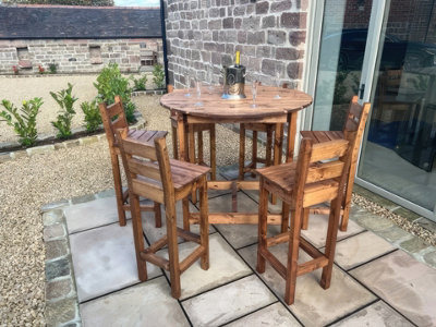 Charles Taylor Trading Charles Taylor Deluxe Alfresco Bar Set Six Seater from B&Q