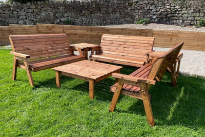 Charles Taylor Brown Nine Seater Balmoral Deluxe Set Small B&Q