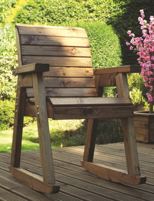 Charles Taylor Wooden Garden Rocker Seat Rocking Chair Fp from B&Q