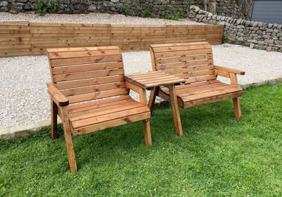 Charles Taylor Trading Grand Chair & Bench With Straight Tray from B&Q