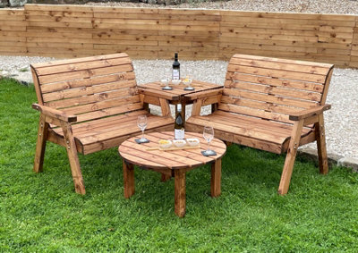 Charles Taylor Trading Four Seater Balmoral Corner Set With Round Coffee from B&Q