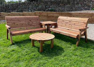 Charles Taylor Trading Six Seater Balmoral Corner Set With Round Coffee from B&Q