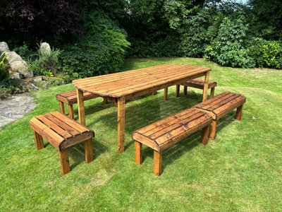 Charles Taylor Knights Ten Seater Table Set B&Q